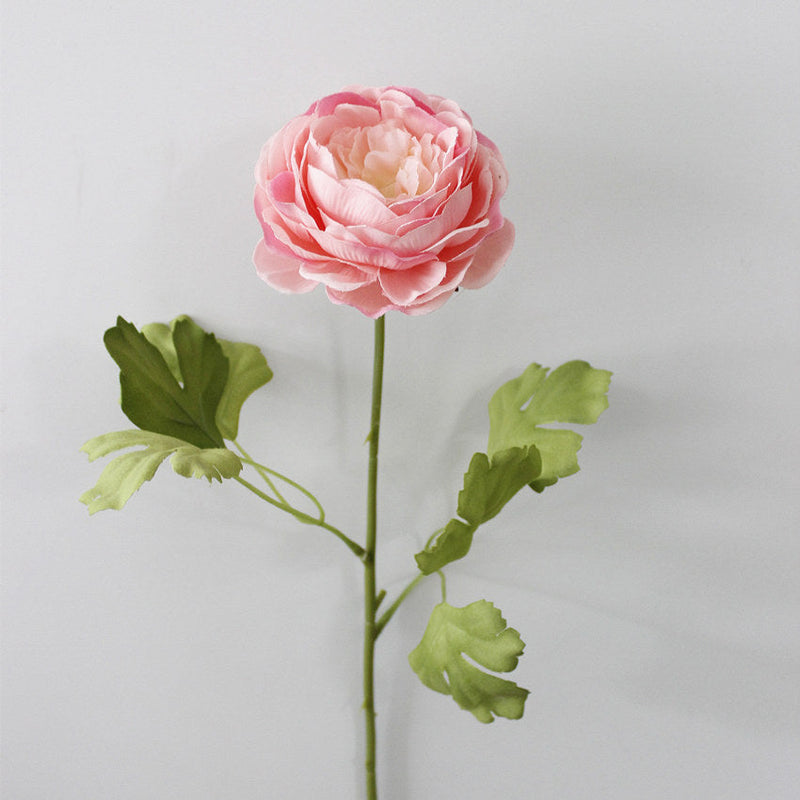 17 Inch Artificial Ranunculus Stems Persian Buttercup Silk Flowers Bulk Quantity