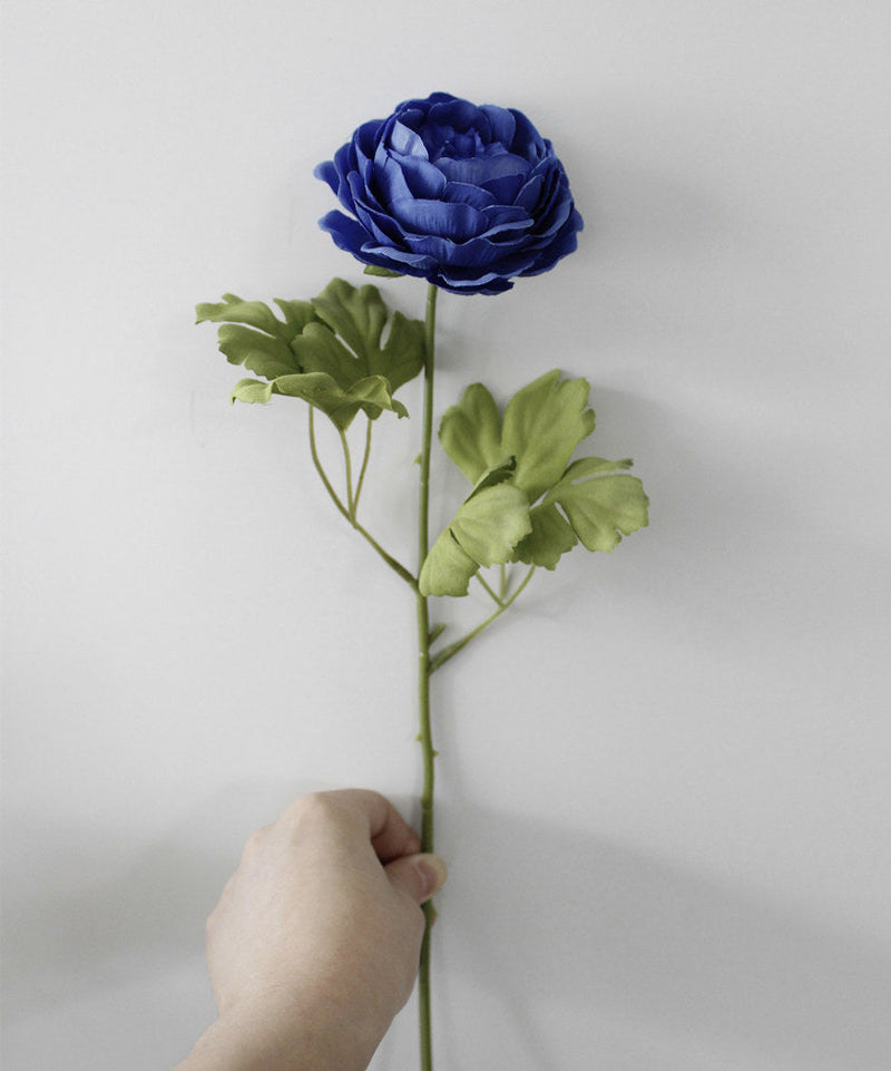 17 Inch Artificial Ranunculus Stems Persian Buttercup Silk Flowers Bulk Quantity