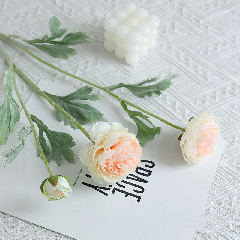 20 Inch Artificial Ranunculus Stems 10 Pcs Silk Ranunculus Flowers Bulk Wholesale