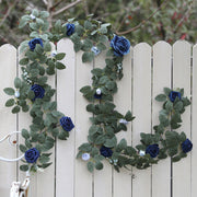 6.2 Ft Artificial Rose Garland 6 Pcs Flower Garland for Wedding Arch Door Party Decor