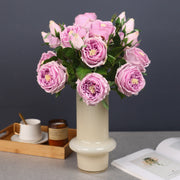 20 Inch Artificial Rose Spray Stems 3 Heads Real Touch Silk Flowers 10 Pcs