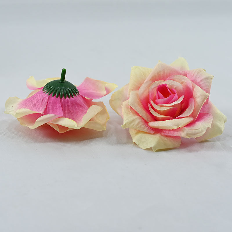 Silk Rose Heads 50 Pcs Bulk Artificial Flower Heads for Wedding DIY Hair Accessories Decoration