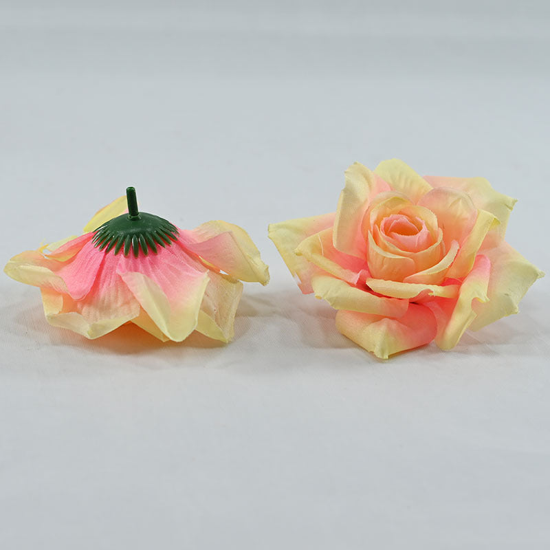 Silk Rose Heads 50 Pcs Bulk Artificial Flower Heads for Wedding DIY Hair Accessories Decoration