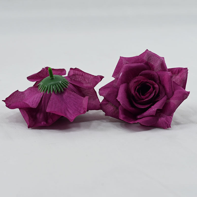 Silk Rose Heads 50 Pcs Bulk Artificial Flower Heads for Wedding DIY Hair Accessories Decoration