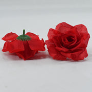 Silk Rose Heads 50 Pcs Bulk Artificial Flower Heads for Wedding DIY Hair Accessories Decoration