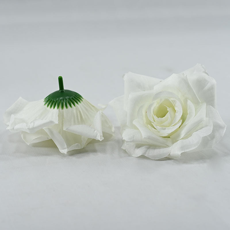 Silk Rose Heads 50 Pcs Bulk Artificial Flower Heads for Wedding DIY Hair Accessories Decoration