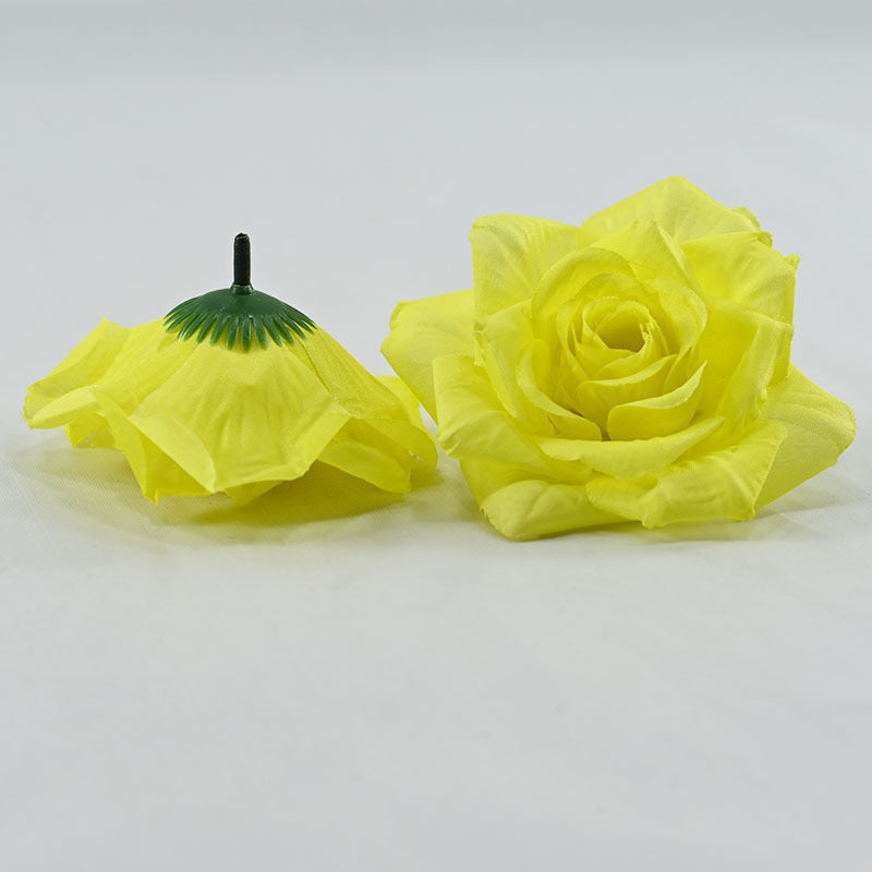 Silk Rose Heads 50 Pcs Bulk Artificial Flower Heads for Wedding DIY Hair Accessories Decoration