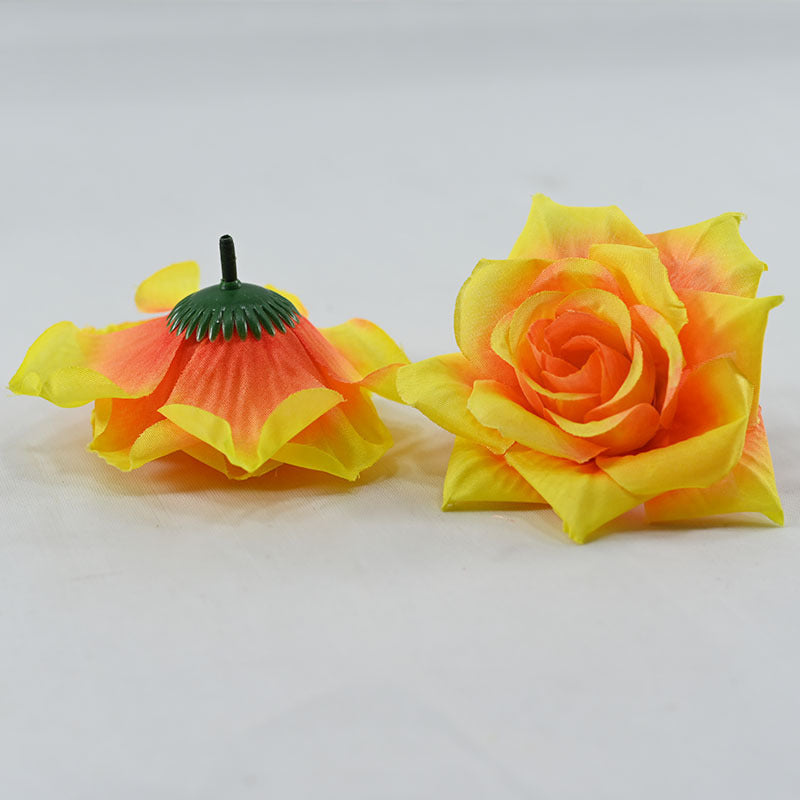 Silk Rose Heads 50 Pcs Bulk Artificial Flower Heads for Wedding DIY Hair Accessories Decoration