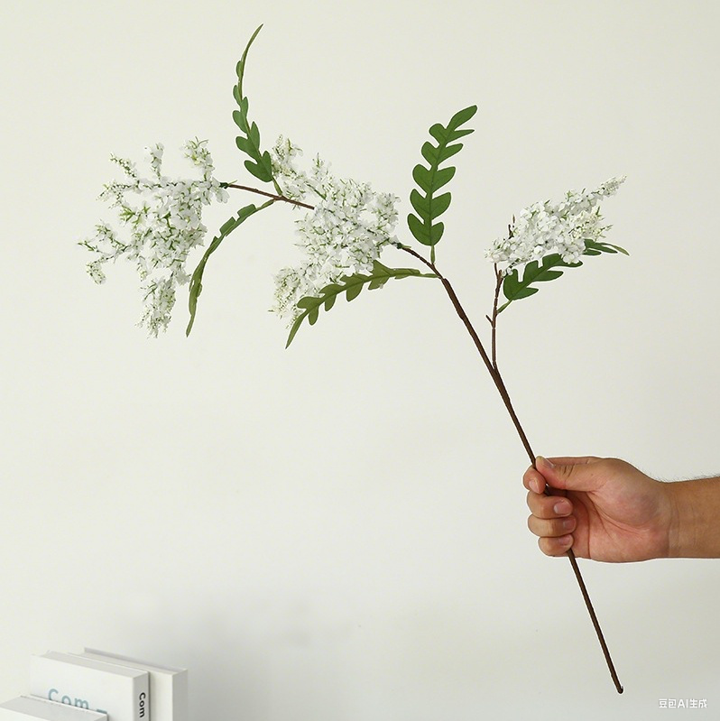 Artificial Sophora Stamen Flowers 10 Pcs Silk Floral Stems for Home Decor Wedding Centerpieces