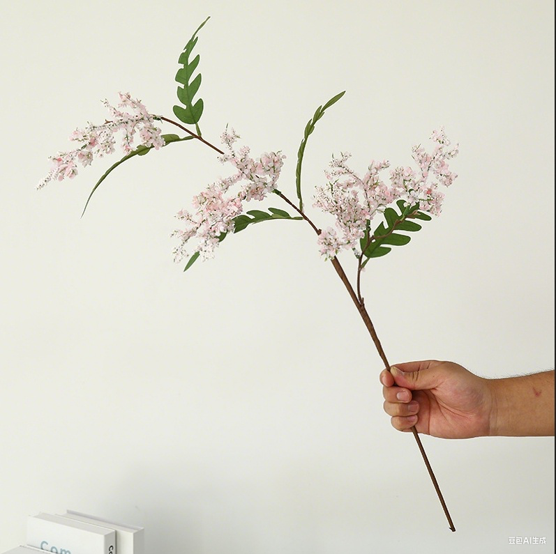 Artificial Sophora Stamen Flowers 10 Pcs Silk Floral Stems for Home Decor Wedding Centerpieces
