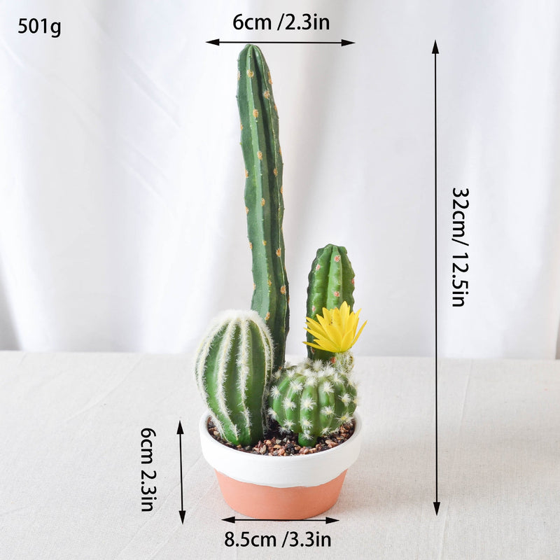 Artificial Potted Succulents 12 Pcs Bulk Set in Pots, Green Faux Plants for Home Decor