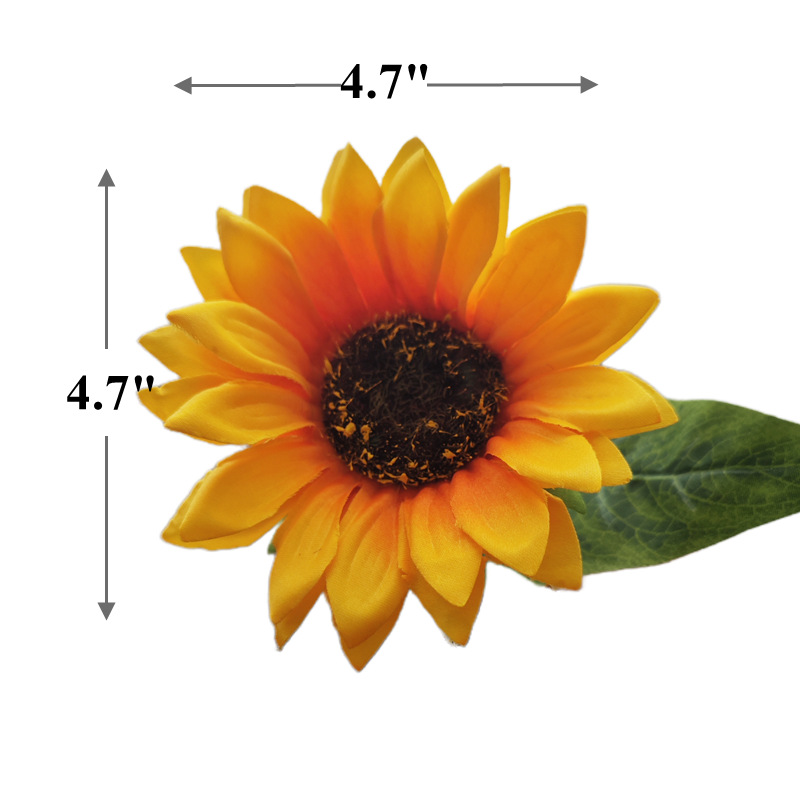13 Inch Artificial Sunflower Stems Bulk Quantity Silk Flower Stems