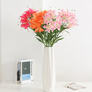 28 Inch Artificial Tiger Lily Bush, Real Touch Silk Flowers, Bulk Quantity