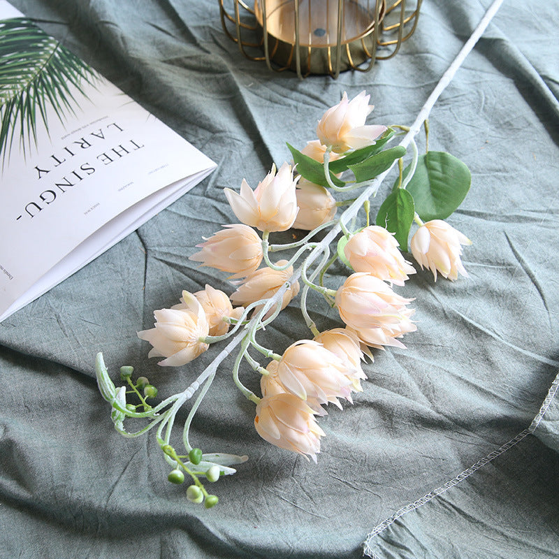 Artificial Yucca Flowers 6 Stems 33 Inch Silk Blossoms Bulk Wholesale