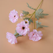 23 Inch Artificial Zinnia Flowers Long Stem Bulk Quantity Silk Stems