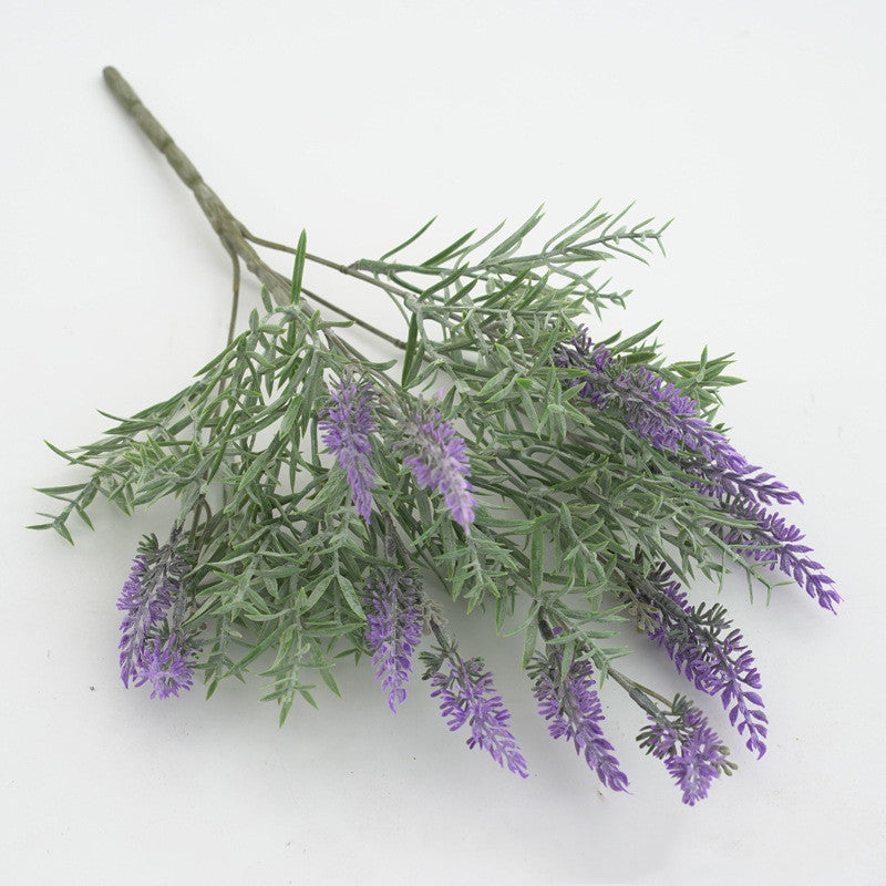 18 Inch Artificial Lavender Bush 10 Pcs UV Resistant Large Outdoor Garden Shrubs