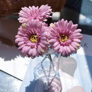 3 Pcs Artificial Silk Daisy Stems for Table Floral Arrangement Bulk Pack