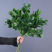 28 Inch Peperomia Artificial Greenery Branches 10 Pcs Realistic Green Leaves Stems