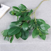 28 Inch Peperomia Artificial Greenery Branches 10 Pcs Realistic Green Leaves Stems