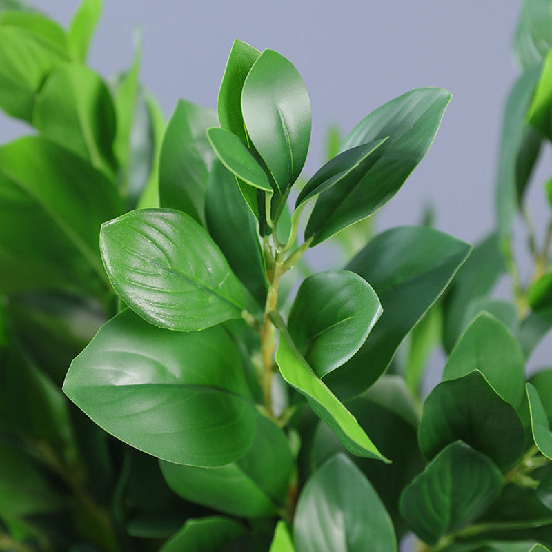 28 Inch Peperomia Artificial Greenery Branches 10 Pcs Realistic Green Leaves Stems