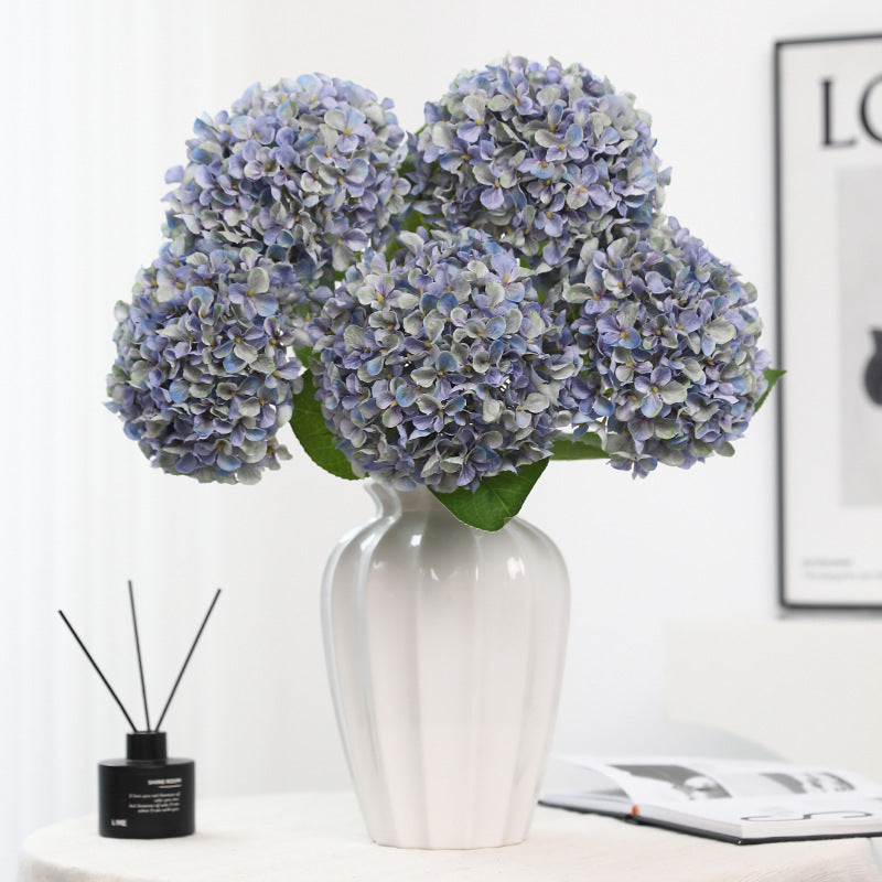 26 Inch Artificial Hydrangea Stems 10 Pcs Vintage Autumn Winter Silk Flowers