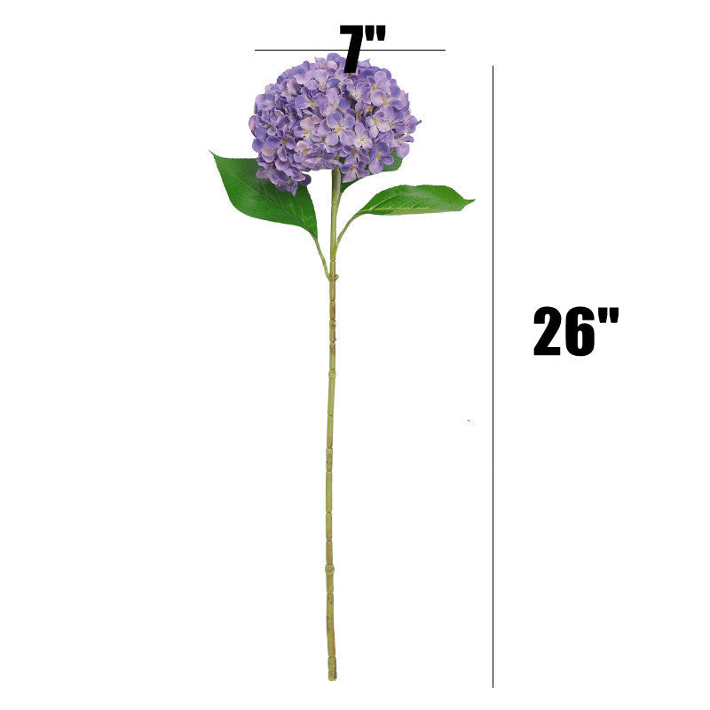 26 Inch Artificial Hydrangea Stems 10 Pcs Vintage Autumn Winter Silk Flowers