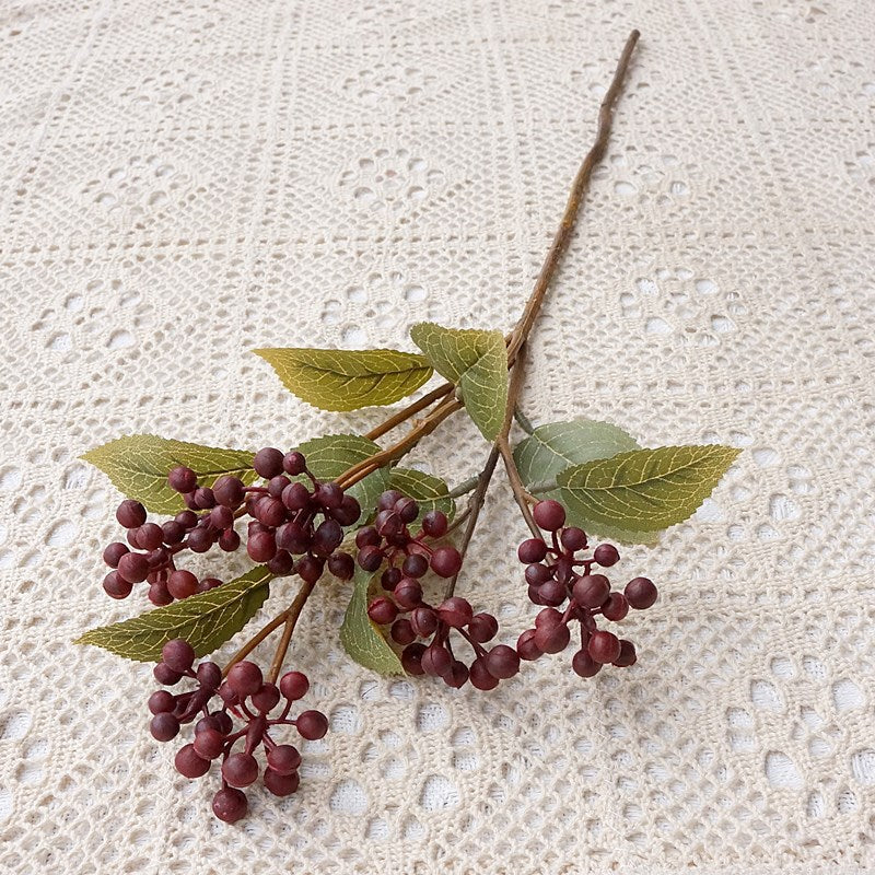 21 Inch Autumn Berries Stems 10 Pcs Artificial Faux Berries Fall Decoration