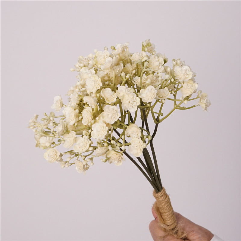 11 Inch Autumn Baby's Breath Bouquet Stems, 10 Pcs Artificial Flowers for Crafts