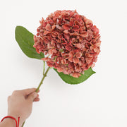 26 Inch Artificial Hydrangea Stems 10 Pcs Vintage Autumn Winter Silk Flowers