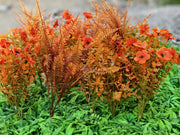 20 Bundles Artificial Silk Flowers for Outdoor Autumn Decoration, Bulk Fake Plants
