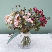 10 Pcs Artificial Autumn Jasmine and Eucalyptus Flower Bouquet Arrangements