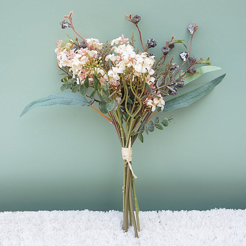 10 Pcs Artificial Autumn Jasmine and Eucalyptus Flower Bouquet Arrangements
