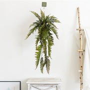 34 Inch Artificial Boston Fern Hanging Bush, Autumn Colors, Bulk Wholesale Quantity