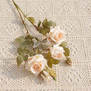 25 Inch Autumn Rose Spray Branches 6 Pcs Silk Artificial Flowers Fall Decoration