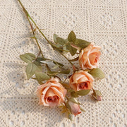 25 Inch Autumn Rose Spray Branches 6 Pcs Silk Artificial Flowers Fall Decoration