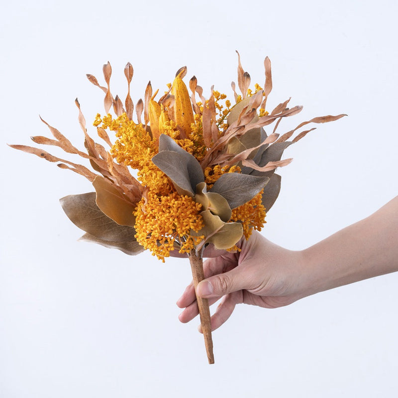 13 Inch Autumn Artificial Flower Bouquet, 6-7 Inch Vase Size, Thanksgiving Day Decoration, Bulk Set