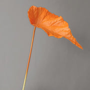 Autumn Tropical Leaves Stems 12 Inch Artificial Fall Decorations Bulk 10 Pcs