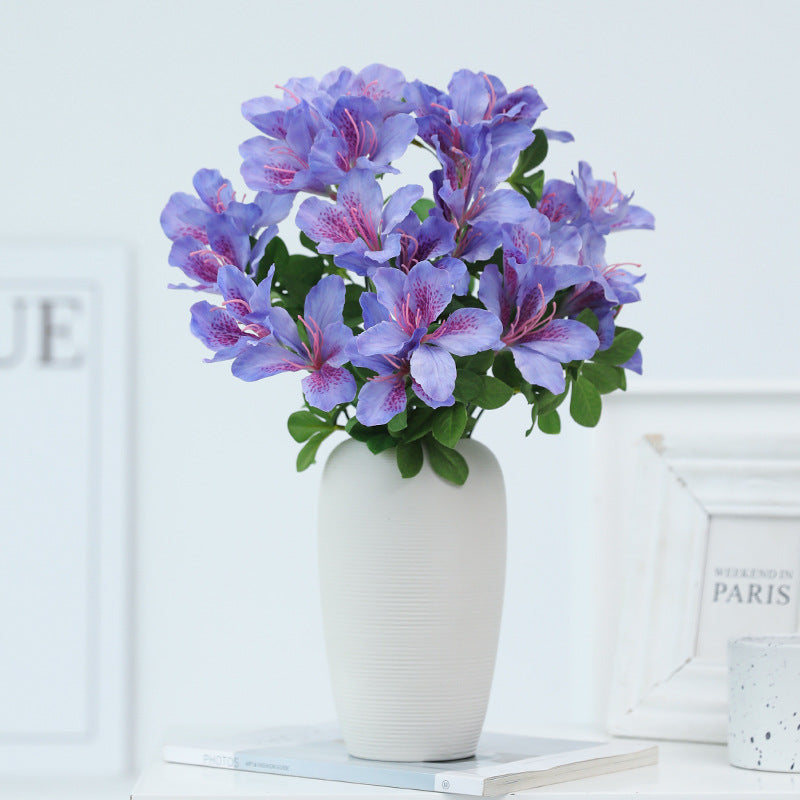 17 Inch Artificial Azalea Bush UV Resistant Bulk Quantity for Indoor and Outdoor Use