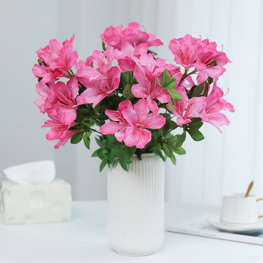 17 Inch Artificial Azalea Bush UV Resistant Bulk Quantity for Indoor and Outdoor Use
