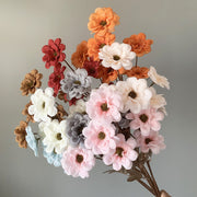 50 Pcs Artificial Azalea Stems Spray Autumn Flowers for Arrangement Bulk