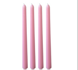 Bulk 12 Inch Tall Taper Candles Set of 4 Smokeless Unscented Candles for Weddings and Celebrations Parties Decor Wholesale