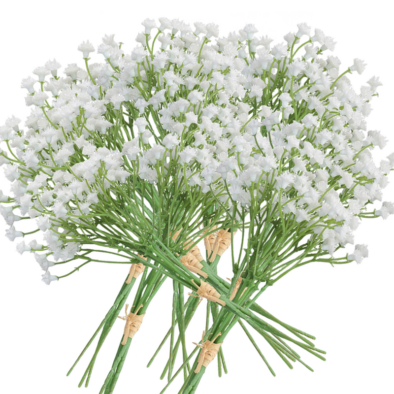 10 Bundles (30 Stems) Artificial Baby's Breath Gypsophila Bouquet for DIY Projects