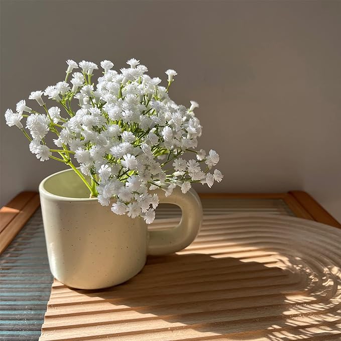 10 Bundles (30 Stems) Artificial Baby's Breath Gypsophila Bouquet for DIY Projects