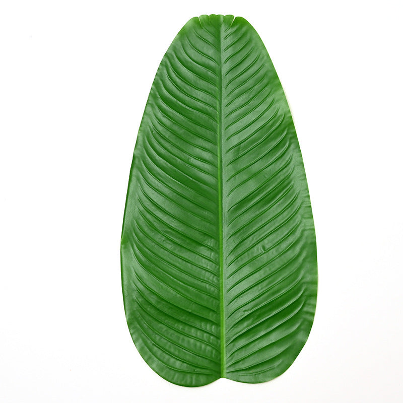20 Pcs Artificial Banana Leaves for Cake Presentation Party Decoration Bulk Pack