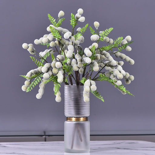 6 Pcs Artificial Beanpod Fruit Stems Bouquet Bulk Wholesale