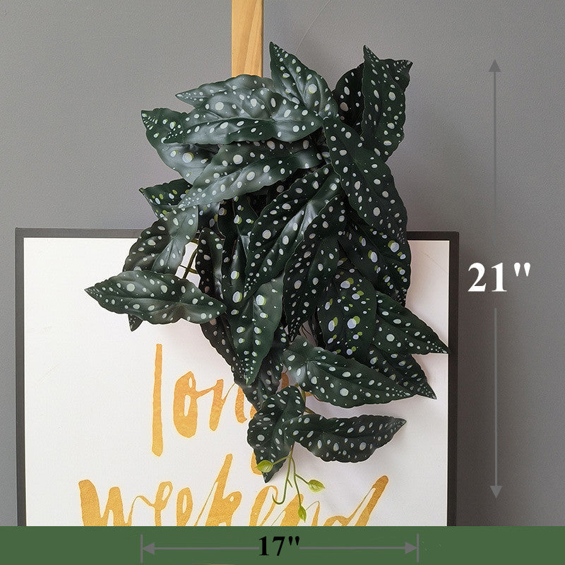10 Pcs Artificial Trailing Hosta Bush Plants 12 Inch Lifelike Hanging Green Foliage
