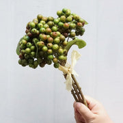 10 Pcs Artificial Holy Berries Bouquet Faux Fall Winter Flowers Arrangements