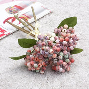 10 Pcs Artificial Holy Berries Bouquet Faux Fall Winter Flowers Arrangements