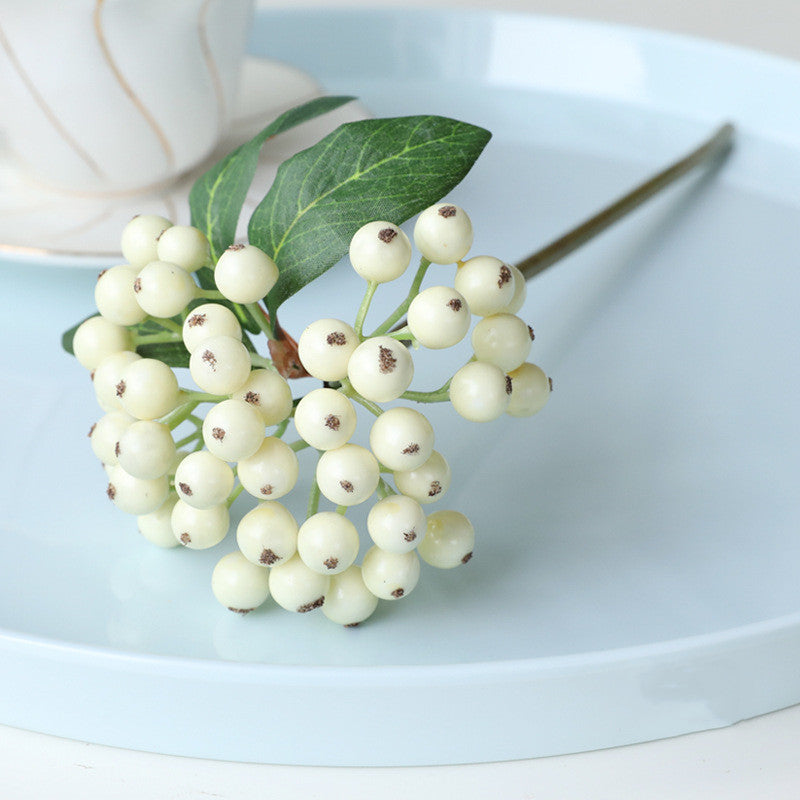 11 Inch Artificial Frosted Berry Stems, 10 Pcs Bulk Wholesale