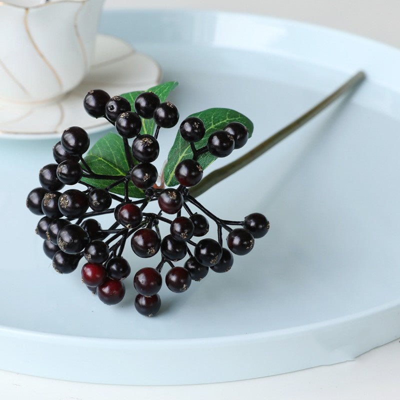 11 Inch Artificial Frosted Berry Stems, 10 Pcs Bulk Wholesale